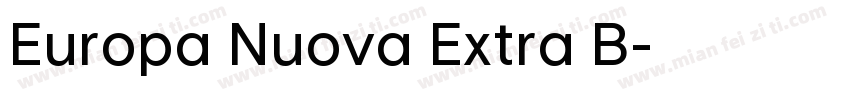Europa Nuova Extra B字体转换